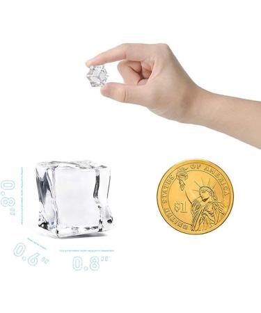 DomeStar Clear Fake Ice Cubes 20 PCS - Acrylic Plastic Ice Rocks for Home Decoration, Wedding Centerpieces, Vase Fillers - Buy Online on SooperMarket.com