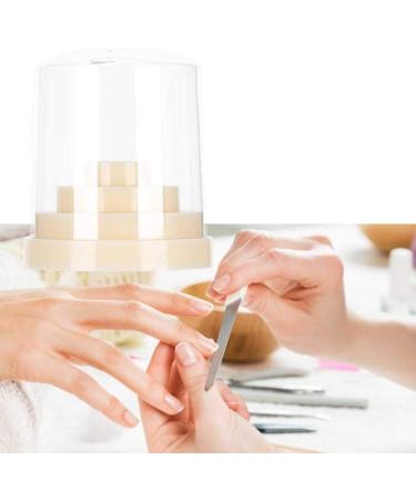 Nail Drill Bits Holder Polishing Grinding Wheel Bits Head Holder Nail Drill Holde 48 Holes for Nail Art Drill Bits for Nail Salon Nail Art School(MTJ-3/beige) - Buy Online on SooperMarket.com