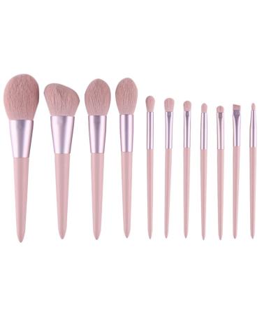 DFHBFG 11 Pieces of Makeup Brush Set Eye Shadow Blush Powder Full Set of Makeup Tool Brush As shown in the figure D