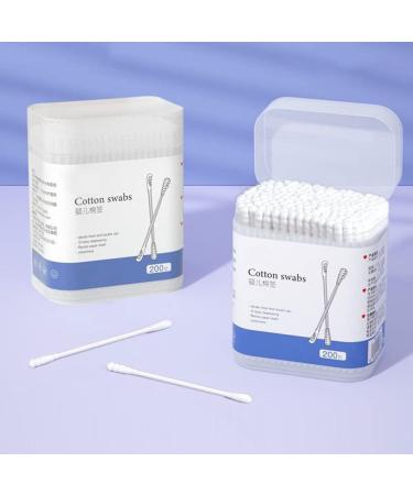 200Pcs Biodegradable Baby Cotton Swabs - Kids Safety Ear Cleaners and Wax Cleaner - Buy Online on SooperMarket.com