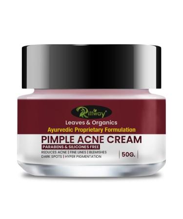 Riffway Pimple Cream Acne Moisturizing Gel Cream For Acne Free Skin | Glowing Skin Skin Soothing Face Moisturizer For All Skin Types (No Side-Effects)