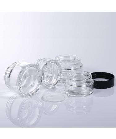 6 x 20ml Refillable Glass Cosmetic Containers - Empty Travel Doses with Screw Caps for Powders Lotions & Creams - Buy Online on SooperMarket.com