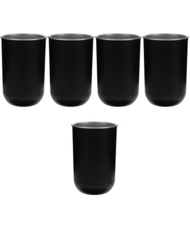 CABILOCK 5S Mundwater cup made of stainless steel cup for the children's bath bathroom cups juice cup toothbrush cup bathroom oral water cup of rustproof steel student simply storage cup