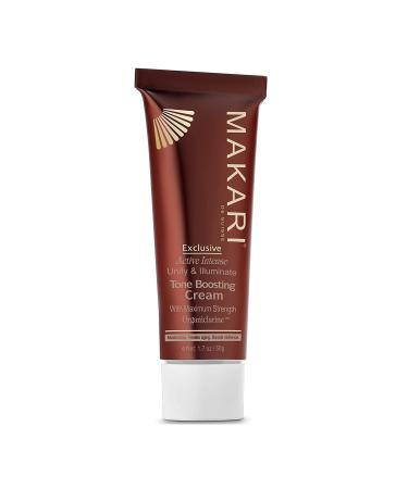 Makari Exclusive Active Intense Tone Boosting Face Cream (1.7 oz) | Skin-Brightening Facial Cream | Moisturizes and Softens | Smoothens Fine Lines & Wrinkles | For Dry  Normal  and Maturing Skin
