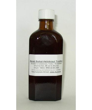 100ml Asvet Baikal skullcap drops extract 1:3 Scutellaria tincture vegan