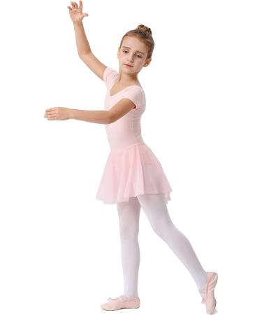 DanSwan Ballet Pink Long Sleeve Leotard Tutu Dress for Toddler Girls 4-5T - Buy Online on SooperMarket.com