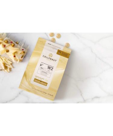 Callebaut W2 White Chocolate Couverture Callets - 28% Cocoa 2500g Pack | International Shipping Available - Buy Online on SooperMarket.com