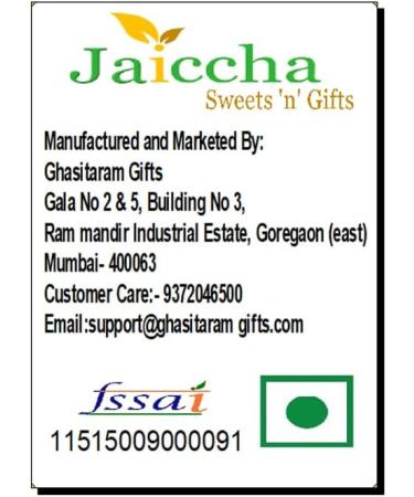 Ghasitaram Gifts Jaiccha Rakhi for Brother Assorted Bites in Designer Box 18pcs with 2 Rudraksh rakhis - Buy Online on SooperMarket.com