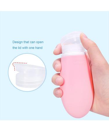 4PC Silicone Travel Bottles 100ml Refillable Portable Containers for Toiletries & Shampoo - Perfect for Travel - Buy Online on SooperMarket.com