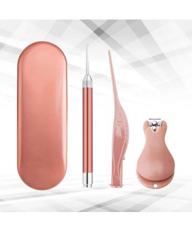 minkissy 1 Set Earbud Cleaner Nail Clippers Nail Art kit Ear Pick Spoon Nose Tweezer Nose Tweezer Nail Toe Finger Manicure Metal Nail Manicure Nail Scissors Golden 17.6x5.8cm - Buy Online on SooperMarket.com