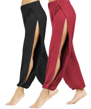 PACBREEZE Women's Maternity Jeans Over The Belly Slim Stretchy High Waist Denim Skinny Pants with Pockets 05: Black/Red M