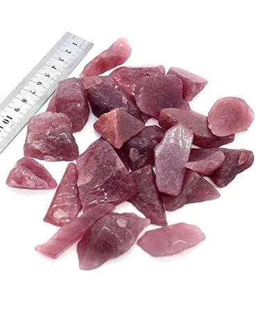 300g Natural raw Polished Strawberry Quartz Crystal Stones Natural Luster