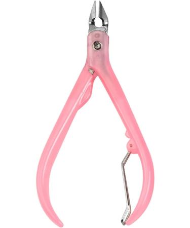 Pink Nail Clipper Cuticle Trimmer Cuticle Nippers Professional Stainless Steel Cuticle Cutter Clipper Durable Pedicure Manicure Tools for Fingernails and Toenails Foot Hand and Nail Care