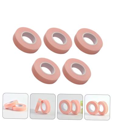 Healeved 5 Rolls Eyelash Tape - Pink Adhesive Fabric for Grafting & Beauty Salon Supplies | 900x1.1cm - Buy Online on SooperMarket.com