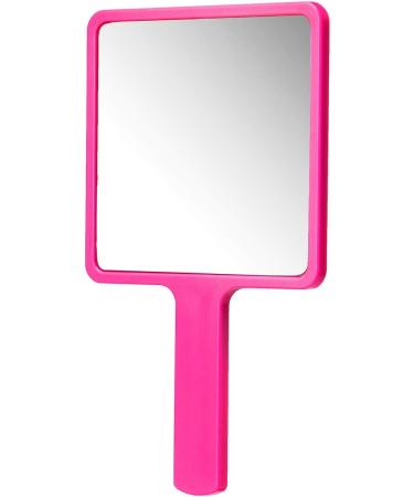 2PCS Rose Red Handheld Mirrors with Handle for Travel and Cosmetic Use - Buy Online on SooperMarket.com