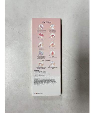 Semi Cured Gel Nail Strips in Blue - Long Lasting Waterproof Nail Wraps with Cuticle Stick, File, Wipes & Sealing - Pink Butterfly Design | EBANKU - Buy Online on SooperMarket.com