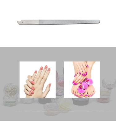 Dajidafu Nail Files Diamond Nails File Stainless Steel Fine Gravel for Surface Manicure Tools with Curved Tip Comfortable Hold Pedicure - Buy Online on SooperMarket.com
