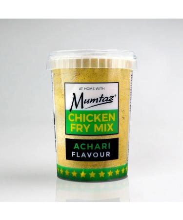 Mumtaz ACHARI Chicken Fry Coating Mix 375g - Reusable Resealable & Stacking Friendly Container