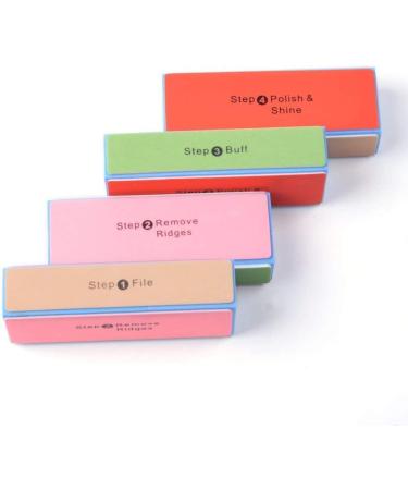 AHIER 10 pcs Colorful 4-Way Nail Buffer | Nail Art Shiner & Polisher Kit - Buy Online on SooperMarket.com