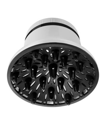 Healeved Hair Dryer Diffuser Plastic Flat Hair Blow Narrow Concentrator Replacement Hairdressing Salon Styling Tool Accessories for Home Barbershop White