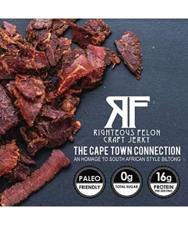 Righteous Felon Biltong Beef Jerky Variety Pack - Keto, Paleo, Gluten Free | High Protein, Hormone Free South African Style Snack - 3 Count (2oz bags) - Buy Online on SooperMarket.com