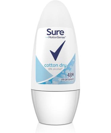 Sure Women Cotton Roll-On Anti-Perspirant Deodorant 50ml (PACK OF 6) Cotton Dry 50 ml (Pack of 6) - Buy Online on SooperMarket.com