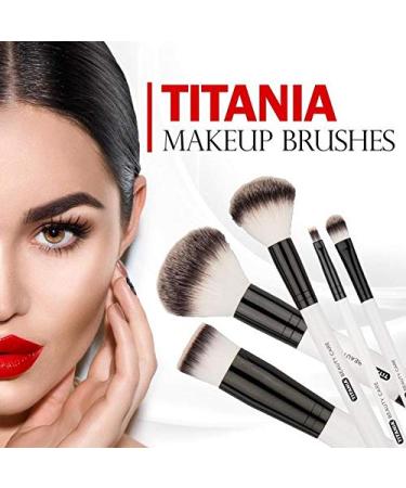 Titania Professional Makeup Brush - Large Rounded Foundation Applicator for Teens & Women - Premium Wood Shaft - Buy Online on SooperMarket.com