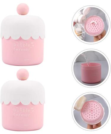 6pcs Makeup Cups Soap Whip Bubbling Foaming Tool Facial Making Using Device Maker Foamer Bottles Bathroom Foam Former Bubble Manual Dispenser Travel Pink Cup Empty Chic - Buy Online on SooperMarket.com