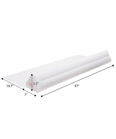 Inflatable Bed Rail for Toddlers - 2-Pack Travel Bed Bumpers with Pump - Safety Flaps for King Queen Full Twin Toddler Size Beds - Buy Online on SooperMarket.com