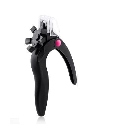 Professional Adjustable Acrylic False Nail Clippers for Acrylic Nails, Nail Tip Cutter Nail Manicure Tool for Salon Home Nail Art (Silver) Black Adjustable