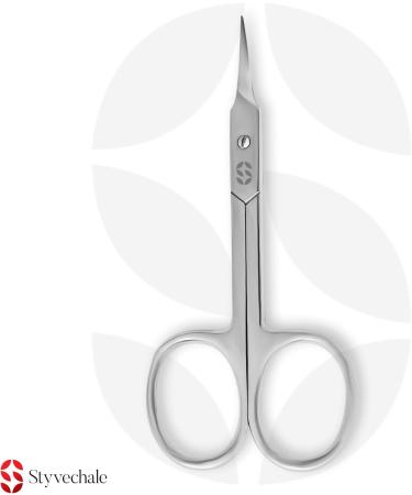 Professional Stainless Steel Curved Cuticle Scissors Manicure Cutter for Nail Toenail Trimming Eyebrow Eyelash for Women and Men - Buy Online on SooperMarket.com