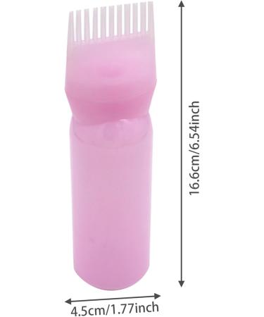 Hair Dye Bottle 160ML Shampoo Bottle Hair Comb Applicator Bottle Brush Bottle for Hair Dyeing Tool Style 3 Hair Oil Applicator Pink - Buy Online on SooperMarket.com