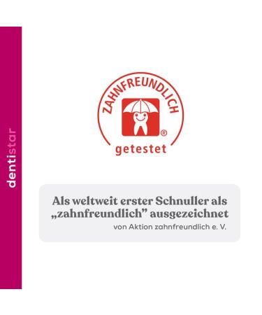 Dentistar Silikon Night Schnuller Set - Size 3 (14+ Months) - Luminous Baby Pacifiers - Dental Approved - Made in Germany - Moon & Blue Design - Buy Online on SooperMarket.com