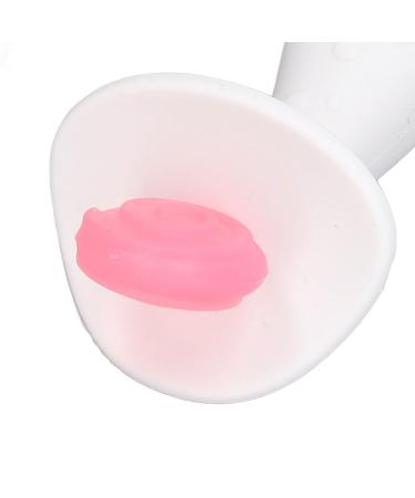 Silicone Baby Teether Stick for 6-12 Months | Easy-to-Clean Teething Toy in Candy Shape | BPA-Free (Pink White) - Buy Online on SooperMarket.com