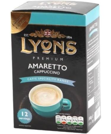 Lyons Premium Instant Coffee Bag Sachets + FabFinds Assorted Gift Mug (Amaretto Cappuccino 4X 12Sachets) 720.0 gram Pack of 1 - Buy Online on SooperMarket.com