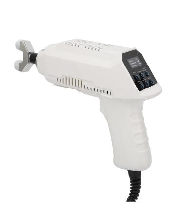 Electrical chiropractic massager 30 steps starch spinal massage device chiropractic adjustment tool with 8 massage heads 4 modes white (EU connector)