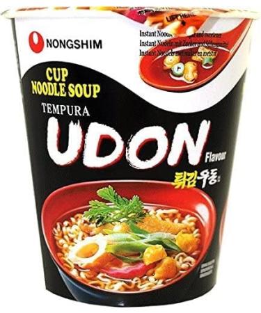 Nongshim Instant Cup Noodle Soup Tempura Udon Ramen 62g (Pack of 6) by CNMART - Buy Online on SooperMarket.com