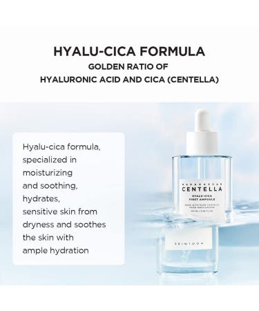SKIN1004 Hyalu-CICA First Ampoule 100ml - Soothing Hydration for Dry Skin - Buy Online on SooperMarket.com