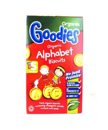 Organix Goodies Organic Alphabet Biscuits 5 x 25g