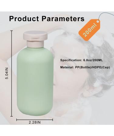 Pack of 4 Refillable Squeeze Bottles with Flip Cap - Travel-Friendly 200ml Plastic Containers for Creams Lotions Shampoo & Conditioner - Buy Online on SooperMarket.com
