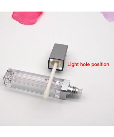 Harilla 7ml Lipstick Lip Balm Tube with LED Light - Travel-Friendly Matte Silver Container - Buy Online on SooperMarket.com