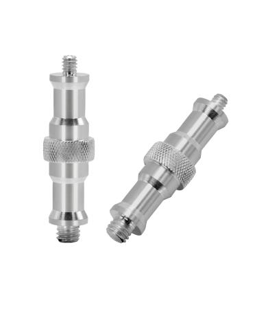LimoStudio 2-Pack Standard 1/4 to 3/8-inch Male Convert Screw Threaded Adapter Spigot Stud for Flash Bracket Light Stand, Hot Shoe Adapter, AGG2791