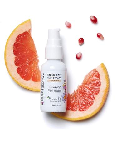 Mad Hippie Sheer Tint Sun Serum SPF 29 | Tinted Moisturizer with Vitamin C & Hyaluronic Acid | Reef Safe | 1.02 Oz - Buy Online on SooperMarket.com