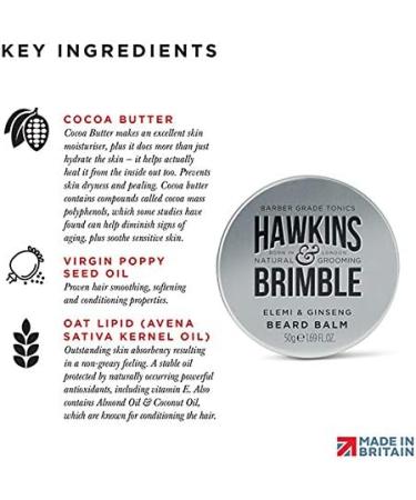 Hawkins & Brimble Beard Balm 50g - Soften, Smooth & Strengthen Beard | Signature Scent for Growth Support - Buy Online on SooperMarket.com