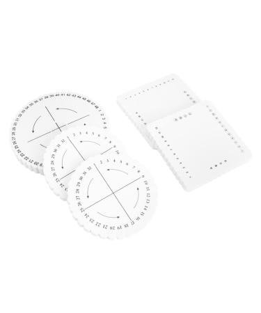 5pcs Plate Braided Disc Handmade Knitting Fine Thread Kit Supplies Handicraft Disk Round Tools Practical Materials Kumihimo Braiding Beaded Foam Unique Professional Weaving Rope As Shown 1.5X13CM