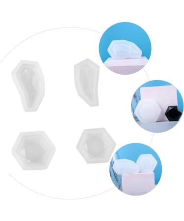 STOBOK 12 Pcs Pendant Mold Silicone Molds Keychain Pendant Epoxy Mold Jewel Silicone Mold Accessories Gem Whitex3pcs 5.5X3CMx3pcs - Buy Online on SooperMarket.com