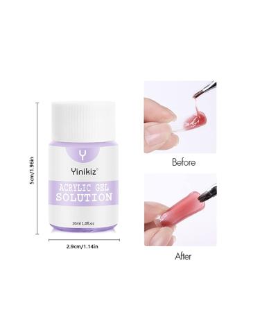 Monochrome Nail Extension Starter Set | Glow-in-the-Dark Gel & Rhinestone Glitter for Beginners - Nail Art Design #03 - Buy Online on SooperMarket.com