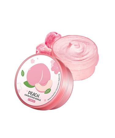 Peach Exfoliating Body Scrub Ultra Hydrating and Gentle Smoothing Scrub for Body & Face - Remove Dull Dead Skin Minimize Pores Essential Skin Care for Men and Women