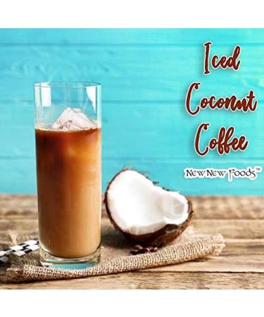 CAcafe Coconut Coffee Unsweetened Colombian Coffee - Antioxidant Rich, Natural Energy Boost - No Added Sugar, Creamy Drink Mix - Perfect for Iced or Hot Drinks - Stress Relief - 12.07oz Jar - Buy Online on SooperMarket.com