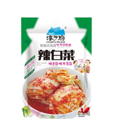 Chunyu Palace Korean Kimchi - Spicy Cabbage Kimchi 100g